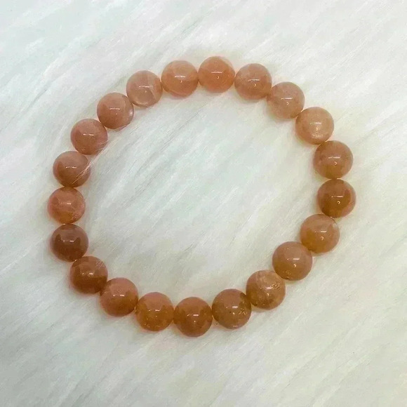 Orange Moonstone Crystal Bracelet - Picture 5 of 6